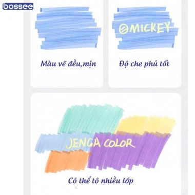 Bút Highlight Hai Đầu Pastel – Nhiều Màu, Mực Mềm Mịn, Chống Thấm, Rõ Nét, 54.000₫