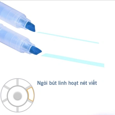 Bút highlight HI14 dạ quang đa màu, thân trong độc đáo, giá chỉ 12.000đ 5