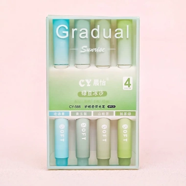 Bút Highlight Hikoma 4 màu ngòi mềm Gradient Set 4 màu giá ưu đãi 21.000₫ 8