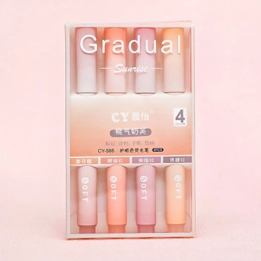 Bút Highlight Hikoma 4 màu ngòi mềm Gradient Set 4 màu giá ưu đãi 21.000₫ 10