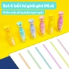 Bút Highlight Kẹo Ngọt B173 6 Dạ Quang, Đầu Xiên Màu, Viết Thoải Mái 44.000đ 2