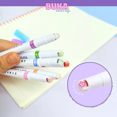 Bút Highlight lăn nhanh khô, họa bông hoa & ngôi sao - đa màu, giá 28.000₫ 8