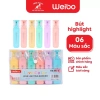 Bút Highlight Mini Weibo họa tiết dễ thương, đa màu – Phù hợp học sinh, giá chỉ 40.460₫