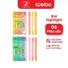 Bút Highlight Mini Weibo họa tiết dễ thương, đa màu – Phù hợp học sinh, giá chỉ 40.460₫ 2