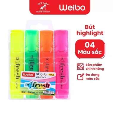 Bút Highlight Mini Weibo họa tiết dễ thương, đa màu – Phù hợp học sinh, giá chỉ 40.460₫ 6