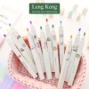 Bút highlight pastel 2 đầu Leng Keng Đánh dấu nhớ dòng, kèm sticker, giảm giá 28.000₫