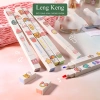 Bút highlight pastel 2 đầu Leng Keng Đánh dấu nhớ dòng, kèm sticker, giảm giá 28.000₫ 6