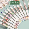 Bút highlight pastel 2 đầu Leng Keng Đánh dấu nhớ dòng, kèm sticker, giảm giá 28.000₫ 7