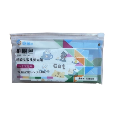 Bút highlight pastel 2 đầu Leng Keng Đánh dấu nhớ dòng, kèm sticker, giảm giá 28.000₫