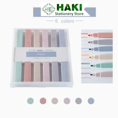 Bút highlight pastel 2 đầu Morandi HAKI B49 - Dòng dạ quang màu đa, 27.900₫ 7