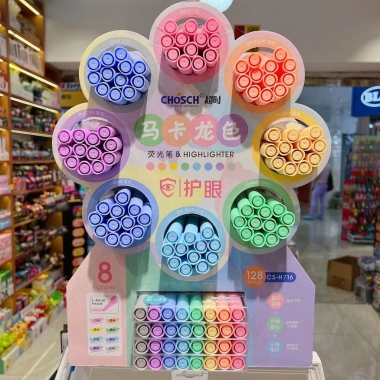 Bút Highlight Pastel 8 Cây - Bộ Nhớ Dòng Đánh Dấu Tiện Lợi, Bò Sữa VPHL18, Giá 14.000₫ (Giá gốc 18.060₫)