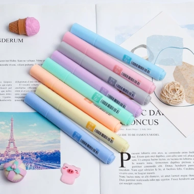 Bút Highlight Pastel 8 Cây - Bộ Nhớ Dòng Đánh Dấu Tiện Lợi, Bò Sữa VPHL18, Giá 14.000₫ (Giá gốc 18.060₫)