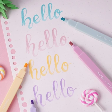 Bút Highlight Pastel Classmate Đầu Siêu Mềm CL-HL5S - Đa Năng Viết Calligraphy, Nhớ, Tiêu Đề, Giá 49.900₫