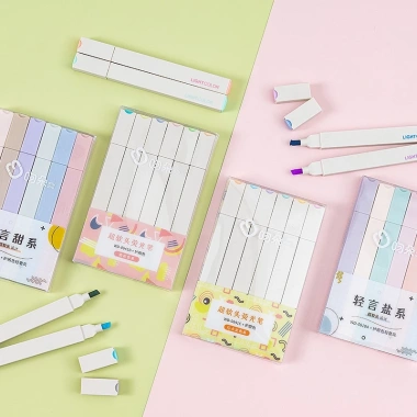 Bút Highlight Pastel Dạ Quang Nhiều Màu Set 6 Cây VPHL6 Giá Ưu Đãi 26.500₫