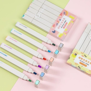 Bút Highlight Pastel Dạ Quang Nhiều Màu Set 6 Cây VPHL6 Giá Ưu Đãi 26.500₫
