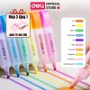 Bút Highlight Pastel Deli - Đánh Dấu Nhớ Dạ Quang, khô, cho học sinh, 9.000đ