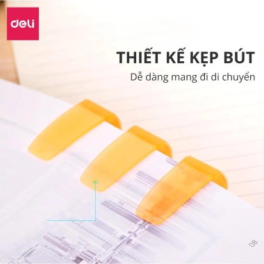 Bút Highlight Pastel Deli - Đánh Dấu Nhớ Dạ Quang, khô, cho học sinh, 9.000đ