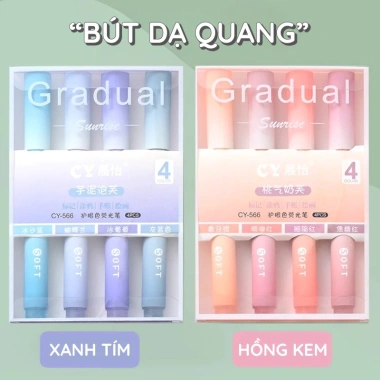 Bút Highlight Pastel Gradual Chống Lem, Màu Mịn Đánh Dấu Học Sinh, Giá 28.860đ 8