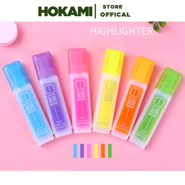 Bút Highlight Pastel HOKAMI - Bút Dạ Quang Màu Đẹp, Ghi Nhớ Công Việc, 12.000₫