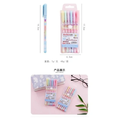 Bút Highlight Pastel Set 6 - Bút Nhớ Màu Dẹt Dịu, Bảo Vệ Mắt, Giá 22.500₫ 5 Bút Highlight Pastel Set 6 - Bút Nhớ Màu Dẹt Dịu, Bảo Vệ Mắt, Giá 22.500₫ 5