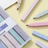 Bút highlight pastel set 6, màu nhạt, thân vuông 2 đầu - Giá ưu đãi 29.580 VND 6