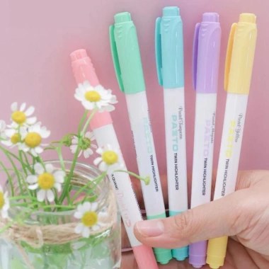Bút highlight Pastel Thiên Long Pazto HL-016 - dạ quang rửa được, màu tươi sáng, chỉ 14.400₫ 5
