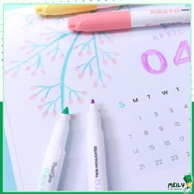 Bút highlight Pastel Thiên Long Pazto HL-016 - Dạ quang rửa được, nhiều màu tươi sáng 6