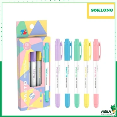 Bút highlight Pastel Thiên Long Pazto HL-016 - Dạ quang rửa được, nhiều màu tươi sáng 7