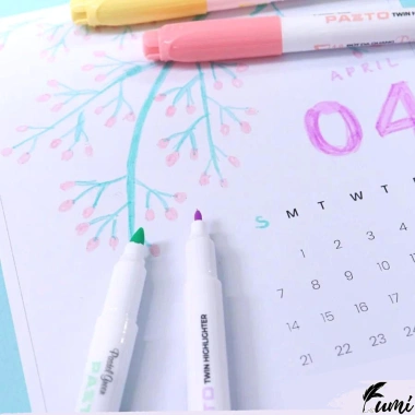Bút highlight Pastel Thiên Long Pazto HL-016 - Nhiều màu tươi sáng, rửa được, chỉ 13.450 VND
