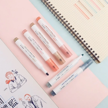 Bút Highlight Pastel Vience 6 màu cute - Dạ quang ghi nhớ, giảm giá 34.6k