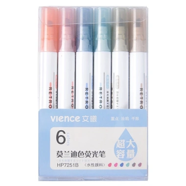 Bút Highlight Pastel Vience 6 màu cute - Dạ quang ghi nhớ, giảm giá 34.6k 10 Bút Highlight Pastel Vience 6 màu cute - Dạ quang ghi nhớ, giảm giá 34.6k 10