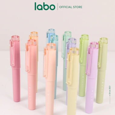 Bút Highlight Pocket Mini 4 màu pastel, viết mượt không lem, kèm hộp, phù hợp học tập & trang trí - giá 51.000₫ 2