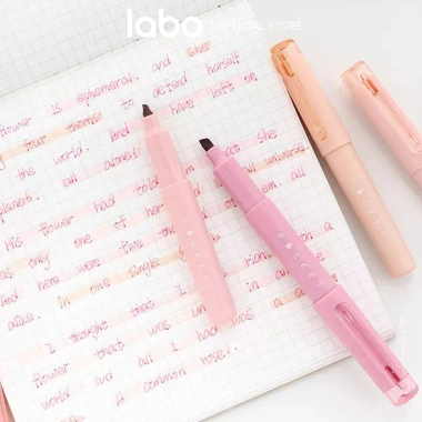 Bút Highlight Pocket Mini 4 màu pastel, viết mượt không lem, kèm hộp, phù hợp học tập & trang trí - giá 51.000₫ 8