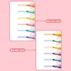 Bút Highlight QRNYYOE Morandi Macaron Dung Tích Lớn, Thiết Kế Tam Giác Chống Mỏi Tay, An Toàn Mắt Học Tập 35.750 VND 6