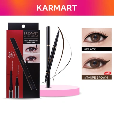 Bút Kẻ Mắt 2 Đầu Sắc Nét Chống Nước Browit Hightechnique Duo 0.5ml+0.14g Giá 129k