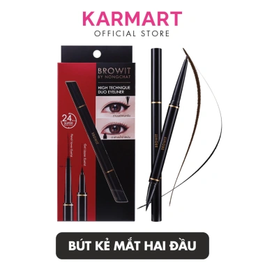 Bút Kẻ Mắt 2 Đầu Sắc Nét Chống Nước Browit Hightechnique Duo 0.5ml+0.14g Giá 129k