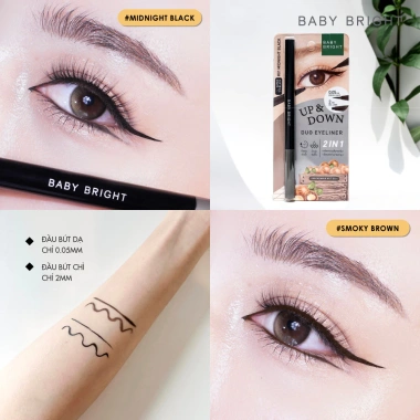 Bút Kẻ Mắt 2 Đầu Siêu Mảnh Baby Bright Duo 2 Màu 0.1g và 0.35g Giá 99.000 VND 7 Bút Kẻ Mắt 2 Đầu Siêu Mảnh Baby Bright Duo 2 Màu 0.1g và 0.35g Giá 99.000 VND 7