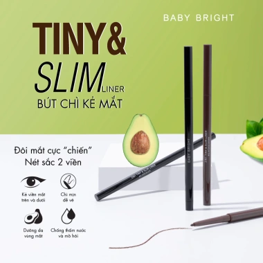 Bút kẻ mắt 2 in 1 Baby Bright Tiny & Slim Liner 0.1g - Giá ưu đãi 64.000đ 3
