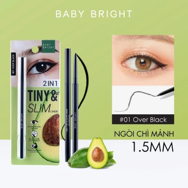 Bút kẻ mắt 2 in 1 Baby Bright Tiny & Slim Liner 0.1g - Giá ưu đãi 64.000đ 9