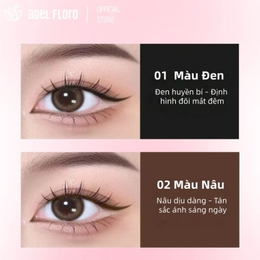 Bút Kẻ Mắt Adel Floro Vỏ Chuyển Màu Đầu 0.1mm Siêu Mảnh Mực Đậm Chống Nhòe Giữ Nét 24h giá 68.586 VND 8