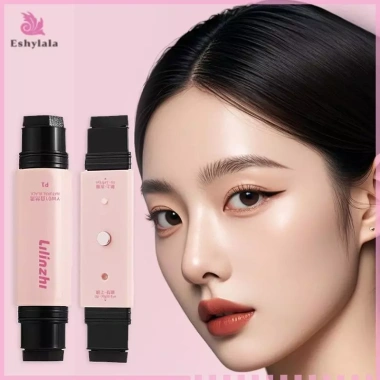 Bút kẻ mắt đôi từ tính hình tam giác chống nước, đầu nâu lỏng, miếng lót mở rộng, tem mỹ phẩm, khô nhanh, giá 70.840 3