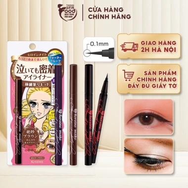 Bút Kẻ Mắt Nước Kissme Heroine Make Smooth 0.4ml Siêu Mượt Lâu Trôi Giá 228k
