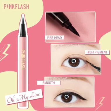 Bút kẻ mắt Pinkflash dạng lỏng nhanh khô màu nâu 30g B02 chất lì, chống nước, lâu trôi, giá chỉ 42.000 VND