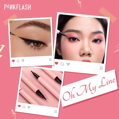 Bút kẻ mắt Pinkflash dạng lỏng nhanh khô màu nâu 30g B02 chất lì, chống nước, lâu trôi, giá chỉ 42.000 VND