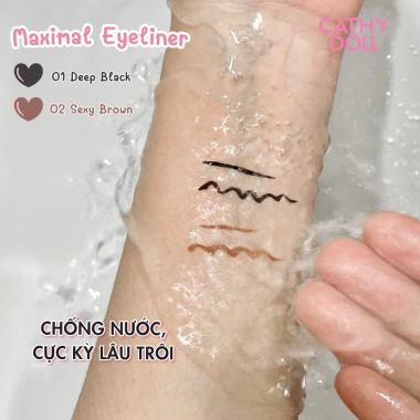 Bút Kẻ Mắt Siêu Mảnh Cathy Doll Chống Nước, Sắc Nét Tự Nhiên – 0.7ml Giá Ưu Đãi 129.000đ 3 Bút Kẻ Mắt Siêu Mảnh Cathy Doll Chống Nước, Sắc Nét Tự Nhiên – 0.7ml Giá Ưu Đãi 129.000đ 3