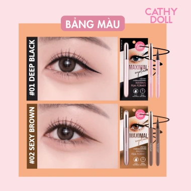Bút Kẻ Mắt Siêu Mảnh Cathy Doll Chống Nước, Sắc Nét Tự Nhiên – 0.7ml Giá Ưu Đãi 129.000đ