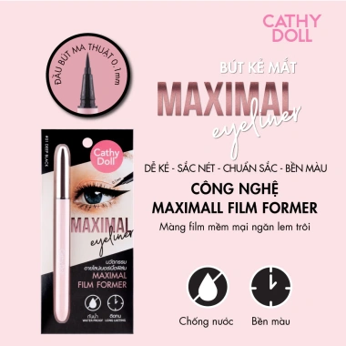 Bút Kẻ Mắt Siêu Mảnh Cathy Doll Chống Nước, Sắc Nét Tự Nhiên – 0.7ml Giá Ưu Đãi 129.000đ 6 Bút Kẻ Mắt Siêu Mảnh Cathy Doll Chống Nước, Sắc Nét Tự Nhiên – 0.7ml Giá Ưu Đãi 129.000đ 6