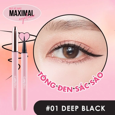 Bút Kẻ Mắt Siêu Mảnh Cathy Doll Chống Nước, Sắc Nét Tự Nhiên – 0.7ml Giá Ưu Đãi 129.000đ