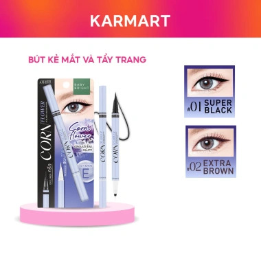 Bút Kẻ Mắt và Tẩy Trang 2 trong 1 Baby Bright Cornflower 0.5ml - Giá chỉ 129.000 VND Bút Kẻ Mắt và Tẩy Trang 2 trong 1 Baby Bright Cornflower 0.5ml - Giá chỉ 129.000 VND