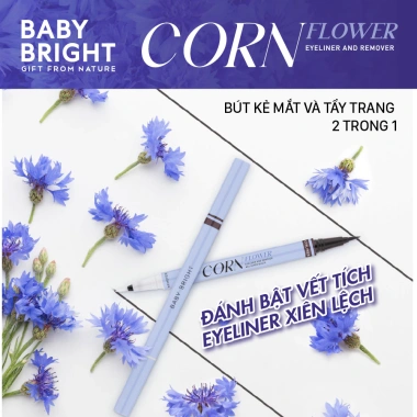 Bút Kẻ Mắt và Tẩy Trang 2 trong 1 Baby Bright Cornflower 0.5ml - Giá chỉ 129.000 VND